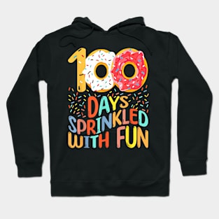 100 Days Of School Donuts Happy 100th Day Of School Hoodie